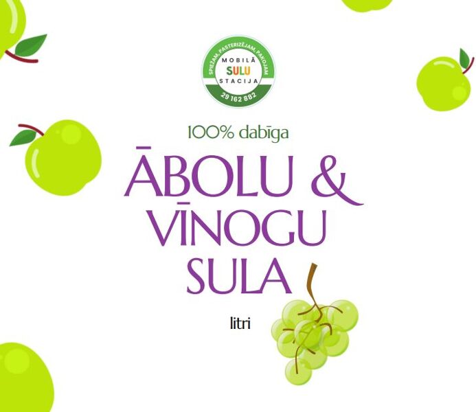 100% Ābolu & vīnogu sula 